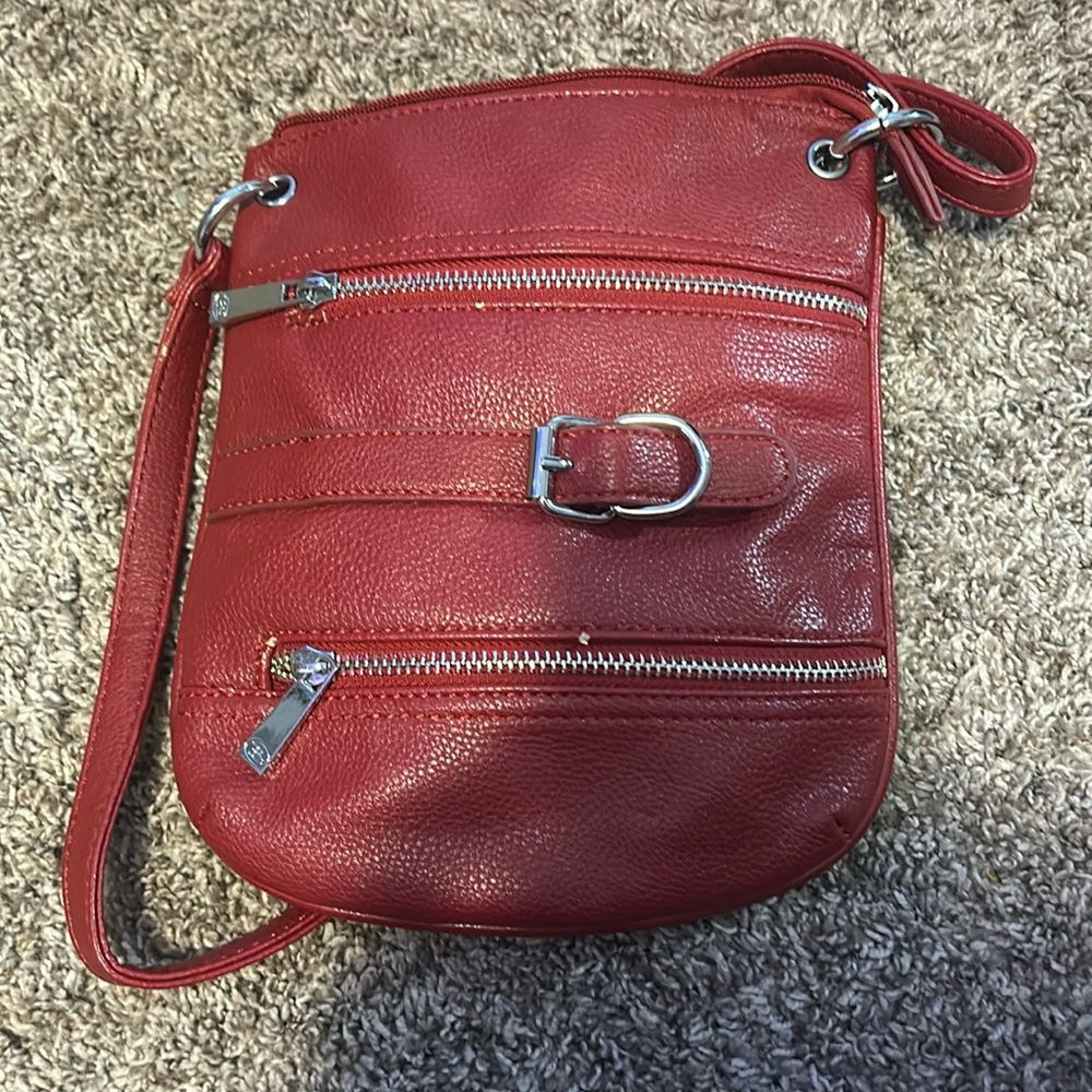 small red bag, unknown brand